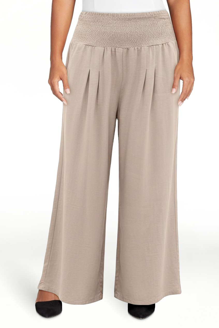 VDJ Women's Casual Wide Leg Pants Summer Boho High Waisted Beach Palazzo Trousers Flowy Lounge Pa... | Walmart (US)