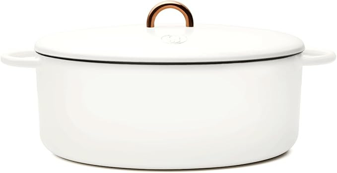 Great Jones Dutchess Cast Iron Dutch Oven Pot With Lid (Salt) - Large 6.75 Quart Size, Dual Handl... | Amazon (US)