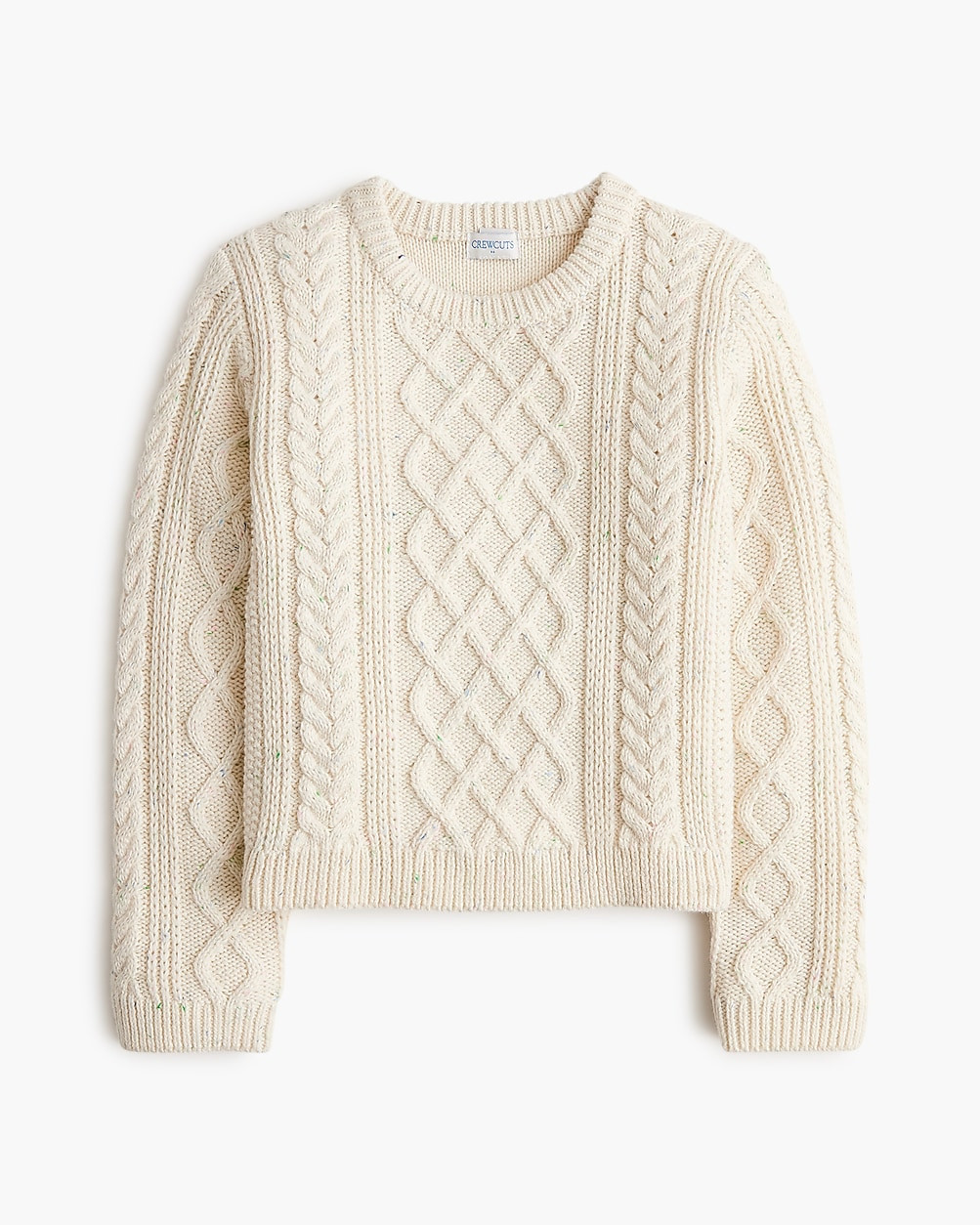 Girls' cable-knit donegal sweater | J.Crew Factory