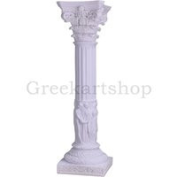 Muses Corinthian Column Pillar Pedestal Greek Cast Marble Goddess Sculpture Statue 26.7 Inches - 68 cm | Etsy (US)