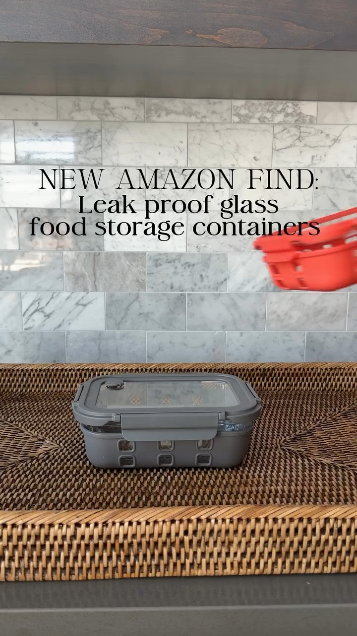 These glass food storage containers are top rated and come in multiple sizes! They are leak proof and include a removable silicone sleeve to protect the glass. Such a great alternative to plastic options!! 

 #LTKActive #LTKU #LTKPlusSize
