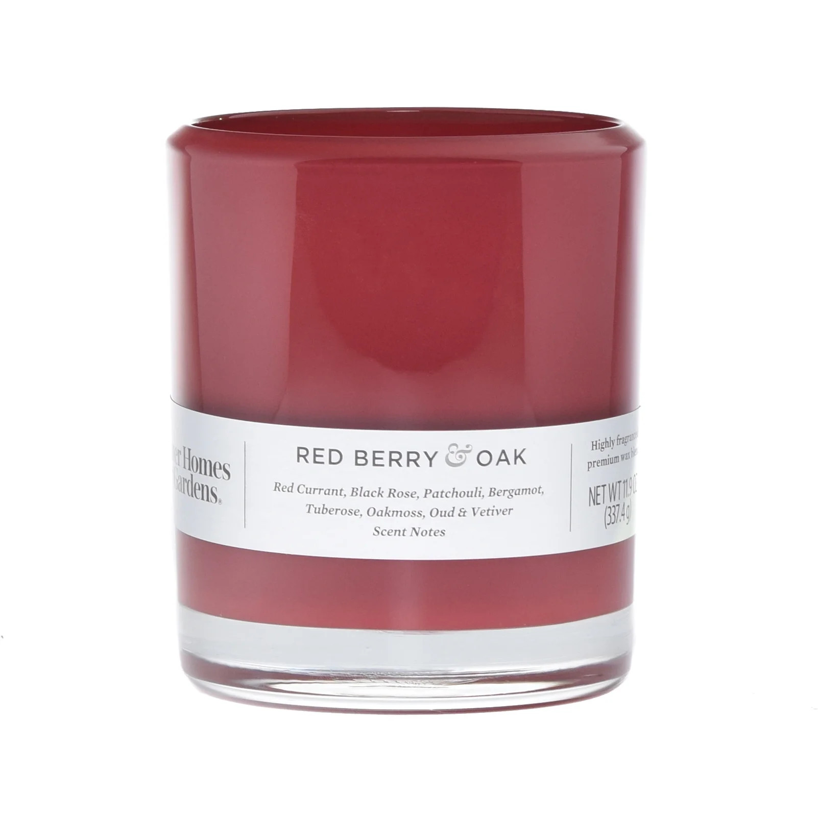 Better Homes & Gardens Red Berry & Oak 12oz Scented 2-wick Candle | Walmart (US)