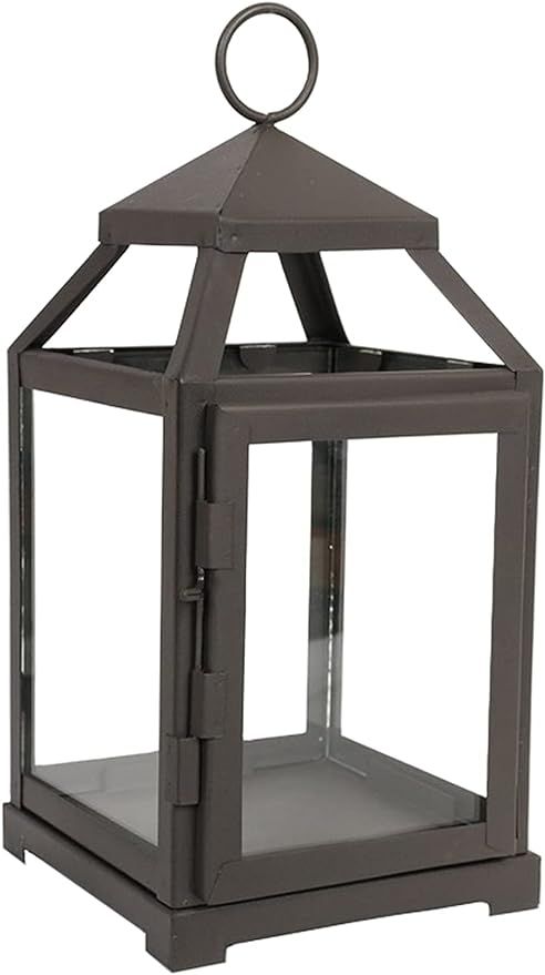 Hosley 12 Inch High Clear Glass and Iron Classic Style Lantern Ideal Gift for Festivities Parties... | Amazon (US)