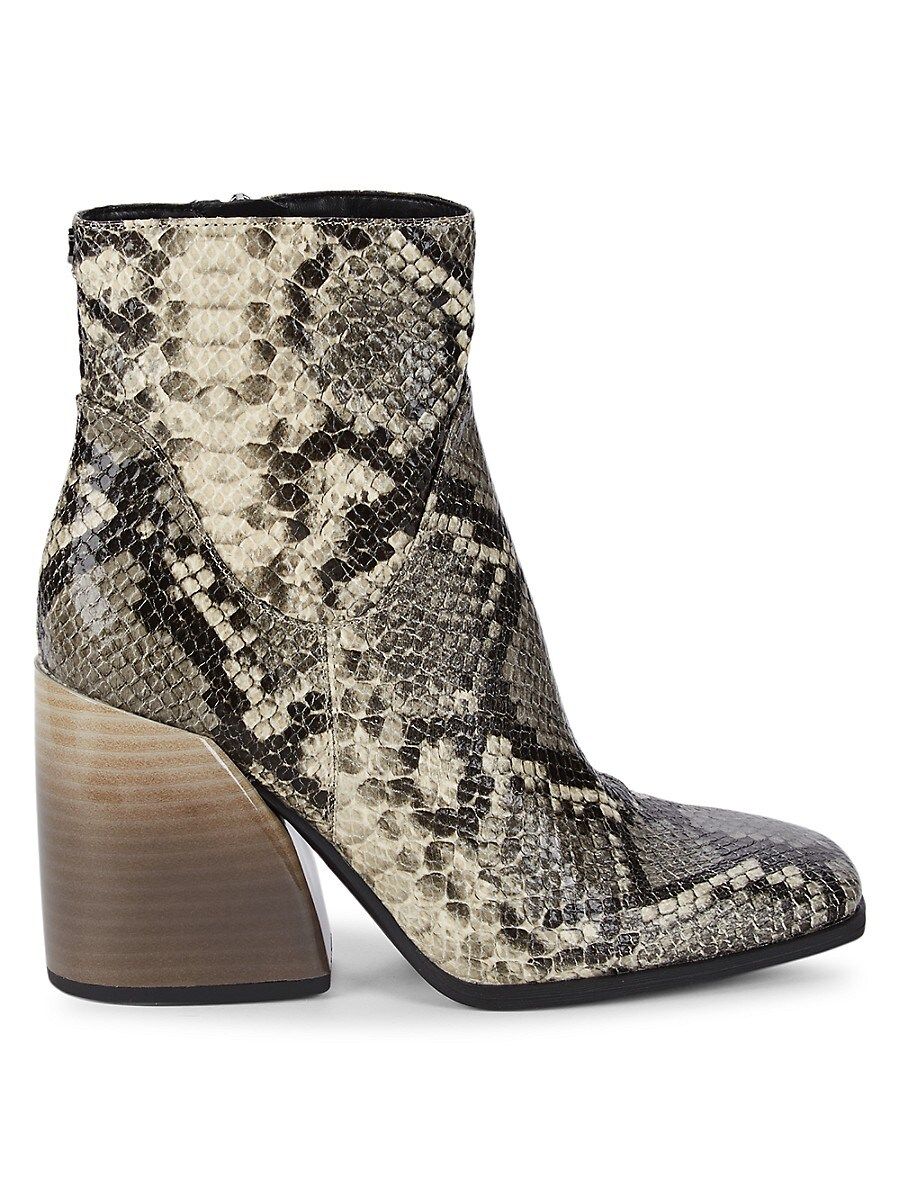 Circus by Sam Edelman Women's Palmina Snakeskin-Embossed Booties - Grey Mult - Size 6.5 | Saks Fifth Avenue OFF 5TH