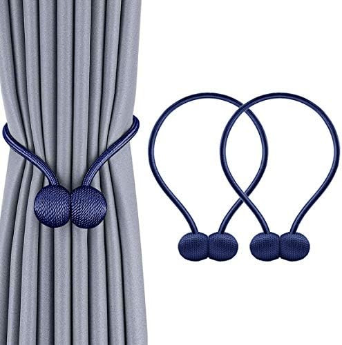 IHClink Window Curtain Tiebacks Clips VS Strong Magnetic Tie Band Home Office Decorative Drapes W... | Amazon (US)