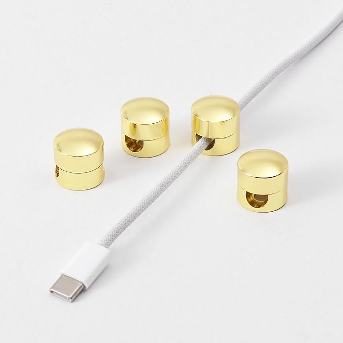 BRIGHTTIA Cable Clips - Premium Brass Cord Management for Home, Office & Car - Multipurpose Wire ... | Amazon (US)