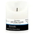 Mainstays Unscented Flameless LED Pillar Candle, White, 3 x 4 in | Walmart (US)
