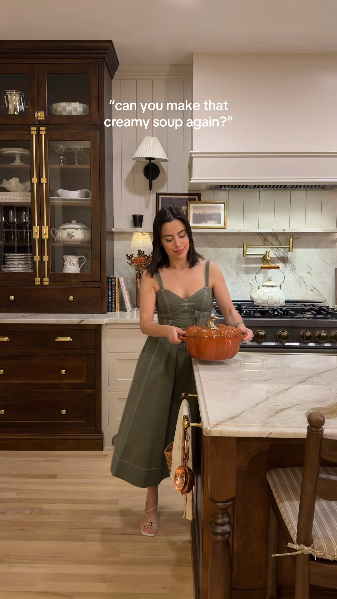 Fall in the kitchen! Linked this beautiful pumpkin dutch oven