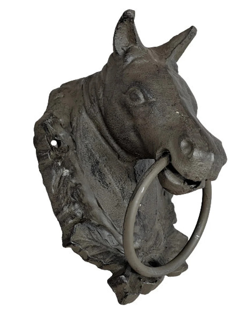 Vintage Cast Iron Horse Head Towel Wash Cloth Rag Ring Hook - Etsy | Etsy (US)