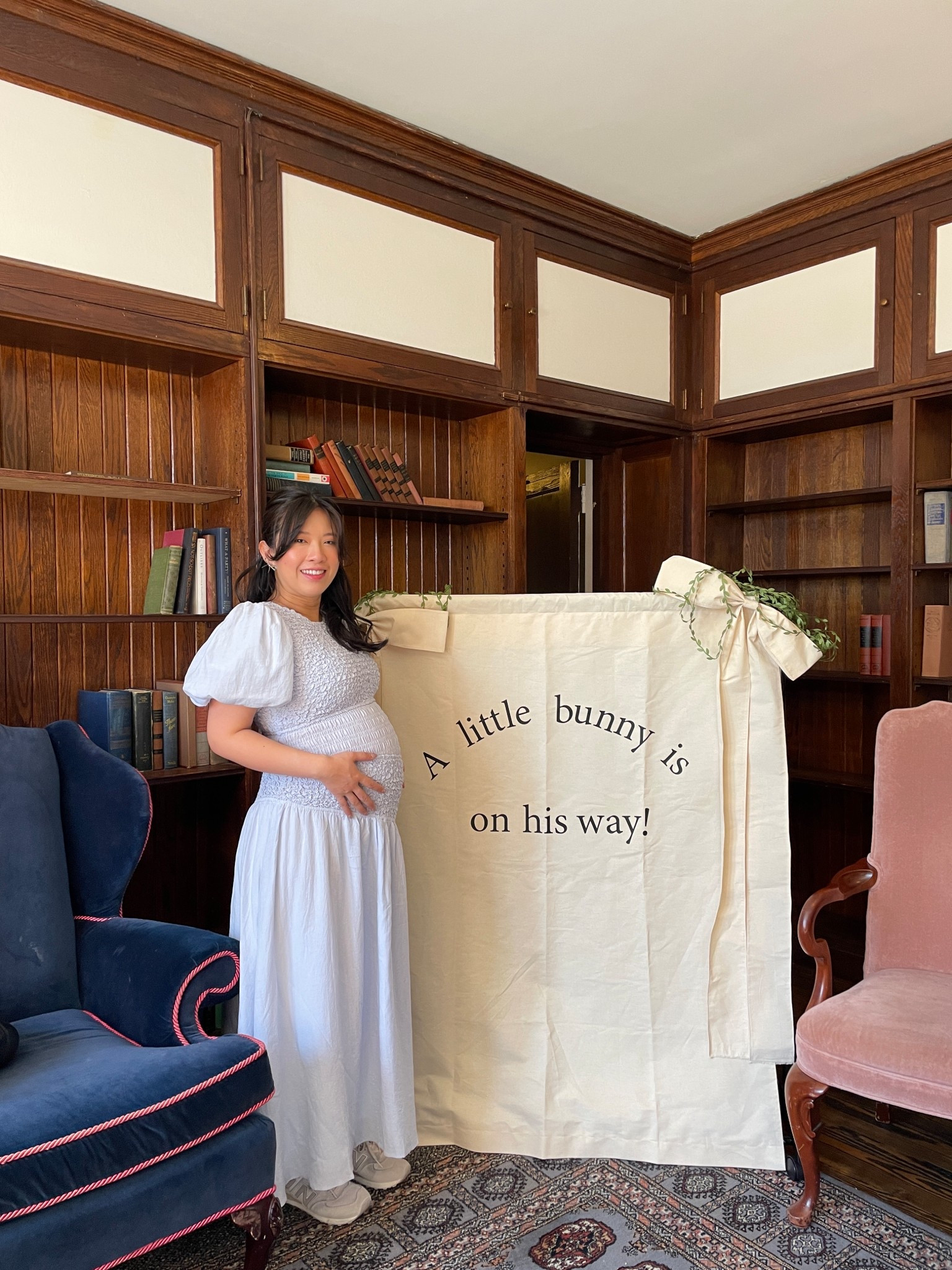 The perfect baby shower dress to show off the bump and I’m wearing my normal size (M)! Shoes are just sneakers cause my feet are swollen lol! I also rented this dress from Nuuly #babyshower #babyshowerdress 

#LTKSpringSale #LTKBaby #LTKBump