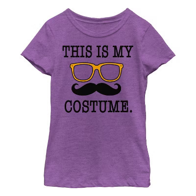 Girl's Lost Gods This is My Costume  T-Shirt - Purple Berry - Medium | Target