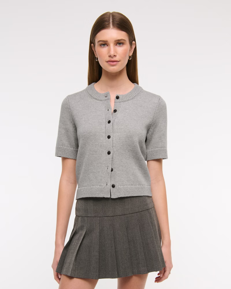 Women's The A&F Madeline Textural Crew Sweater | Women's Tops | Abercrombie.com | Abercrombie & Fitch (US)