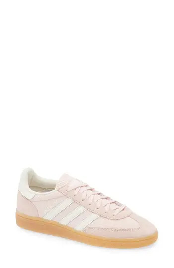 adidas Handball Spezial Sneaker in Sandy Pink/Off White/Gum at Nordstrom Rack, Size 6 | Nordstrom Rack