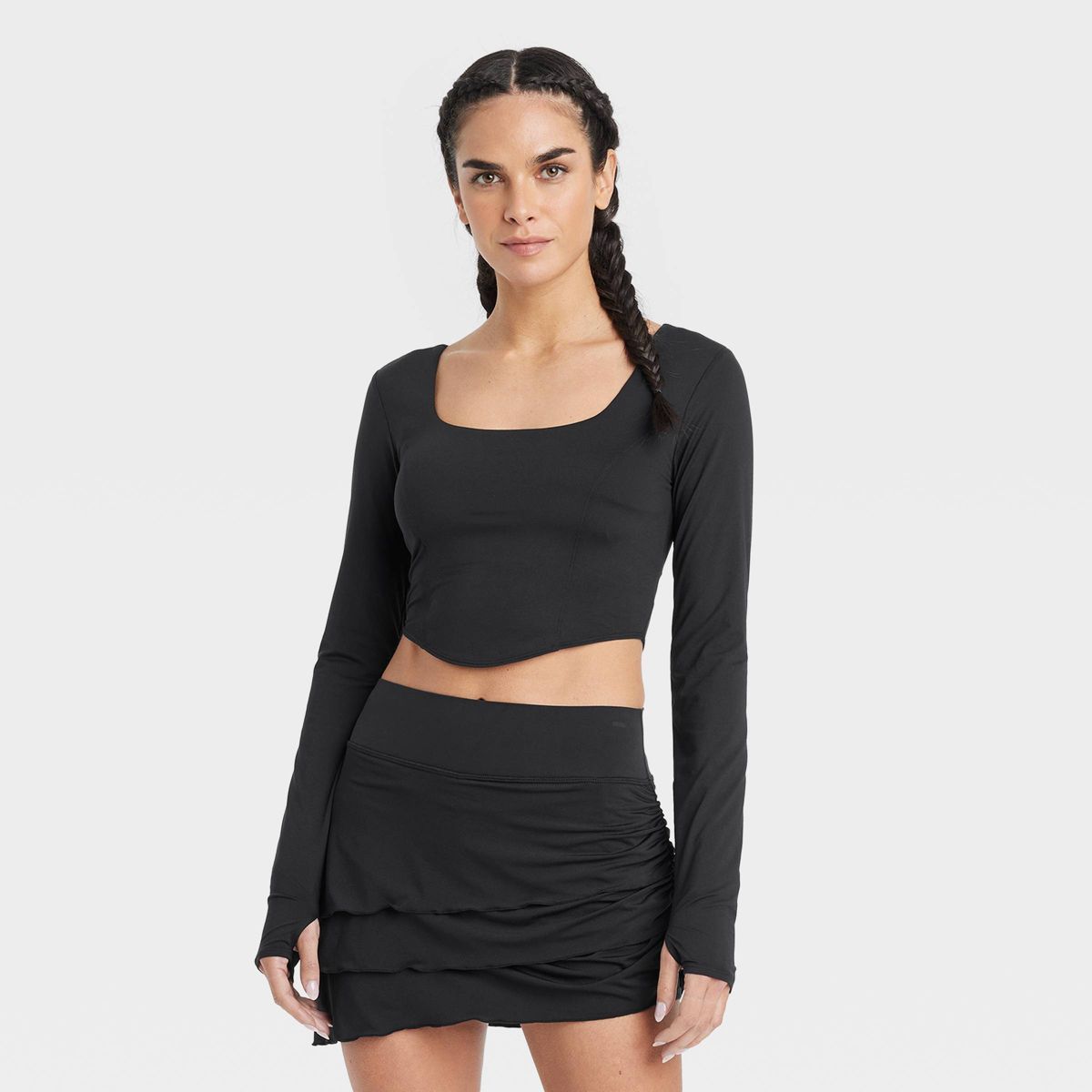 Women's Square Neck Long Sleeve Top - JoyLab™ | Target