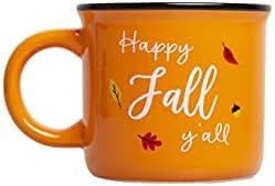 Pearhead Happy Fall Y'all Mug, Autumn Coffee Mug, Home Dećor Accessories, Orange, 15oz, Fall Kit... | Amazon (US)