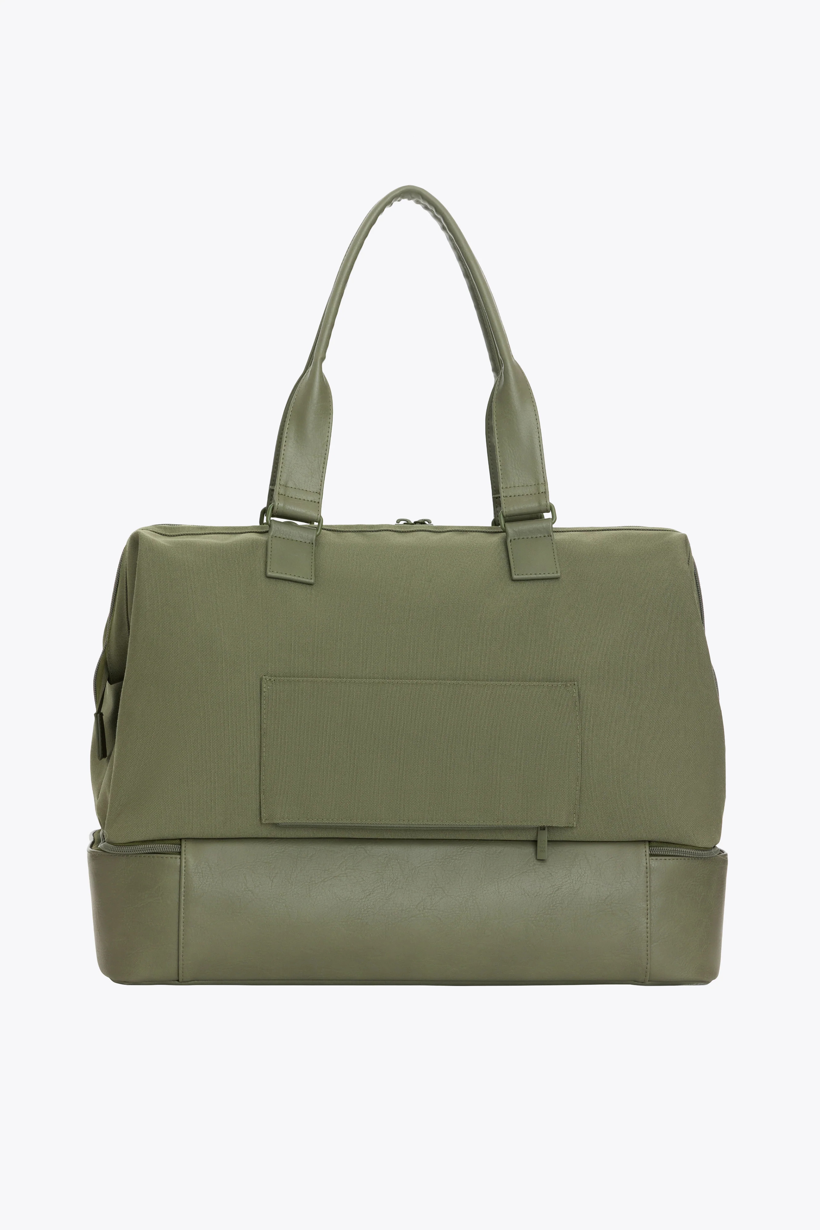 BÉIS 'The Weekender' in Olive - Olive Green Duffle Bag & Weekend Bag | BEIS