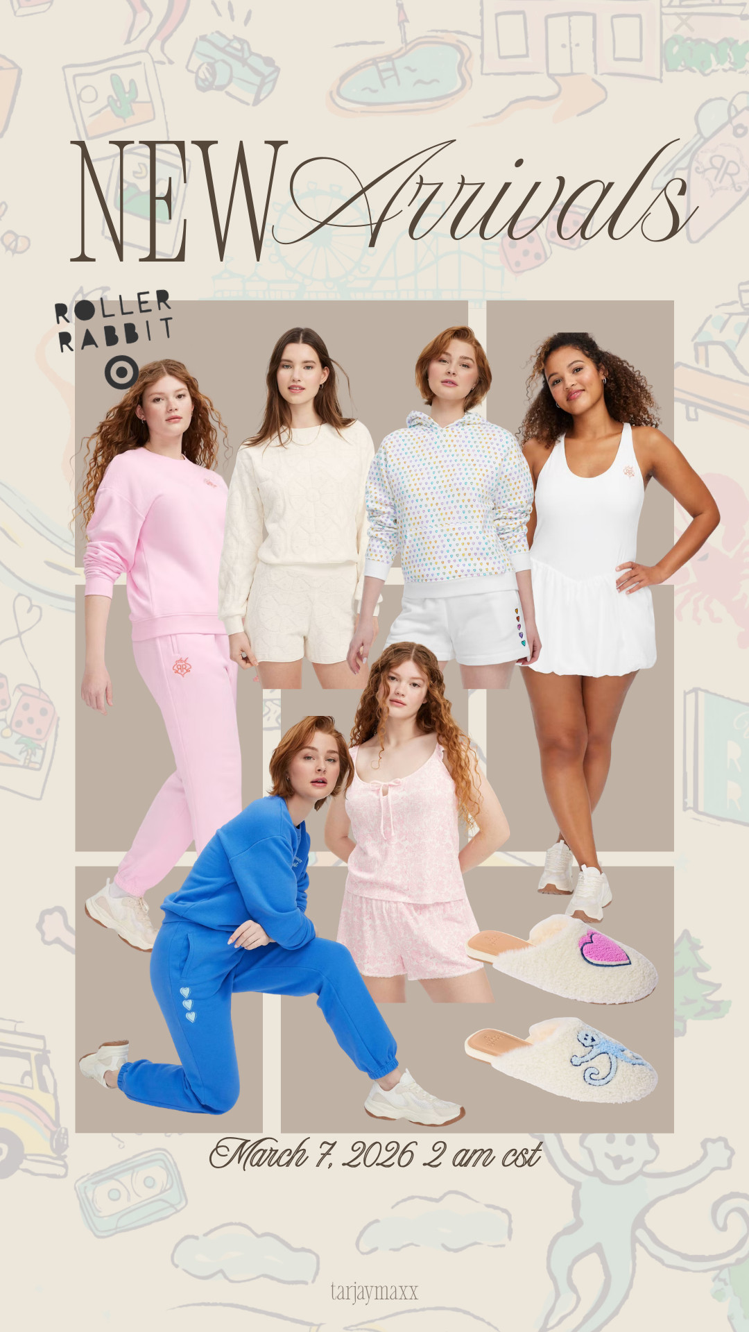 The women’s pieces from the Roller Rabbit x Target drop are everythingggg. From the softest lounge sets to the cutest printed pajamas and easy spring dresses, this collection feels playful but still wearable. date night outfits, vacation outfits beach, spring outfits, easter basket stuffers, work outfits, spring dresses, resort wear 2026, rodeo outfit inspo, business casual workwear, country concert outfits, roller rabbit x target, target new arrivals, target women’s clothing, spring outfits 

 #LTKgrwm #LTKootd