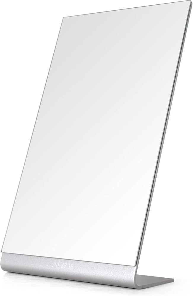 NEZZOE Modern Makeup Mirror, 12" Length Aluminum Desk Mirror, Vanity Mirror for Counter, Bedroom,... | Amazon (UK)