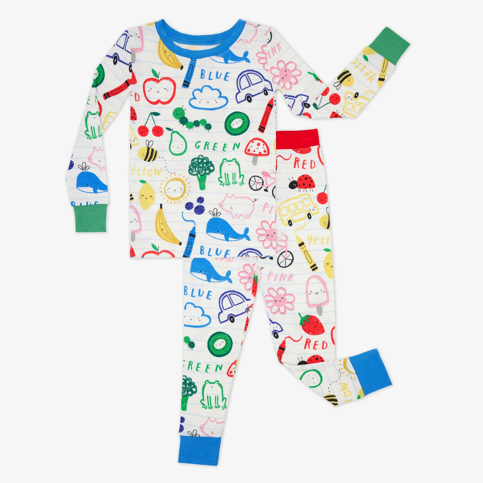 Coloring Crew Two-Piece Pajama Set | Little Sleepies
