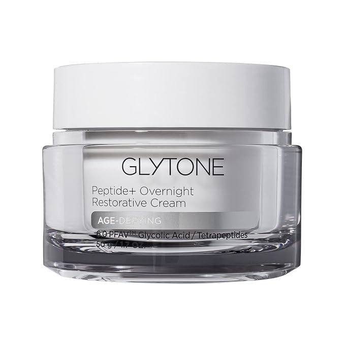 Glytone Peptide+ Overnight Restorative Cream | Age Defying Night Moisturizer for Face Hydrates, P... | Amazon (US)