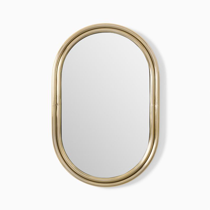 Tubular Metal Wall Mirror | West Elm (US)