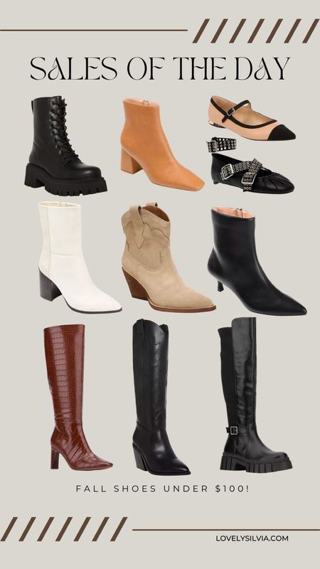 Tons of fall shoes under $100!

fall boots, fall booties, fall flats, knee high boots, cowboy boots, cowboy booties, Mary jane flats, combat boots, white boots, fall sale

#LTKfindsunder100 #LTKshoecrush #LTKSeasonal