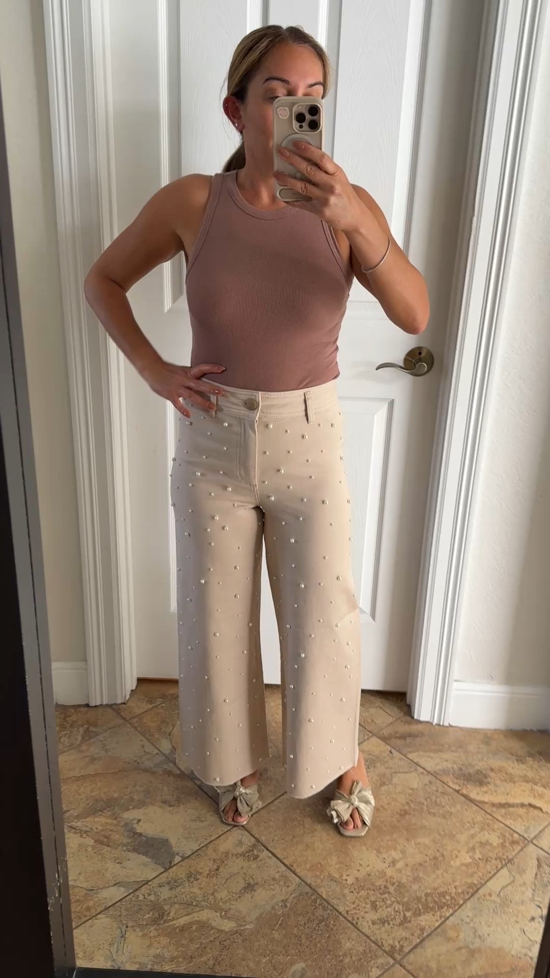 These beige Pearl pants are the perfect addition to any fall wardrobe. Snagged them at #dillards in a size 4 by Antonio Melani. 🍂🍁🪾

#LTKCon #LTKNYFW #LTKPetite