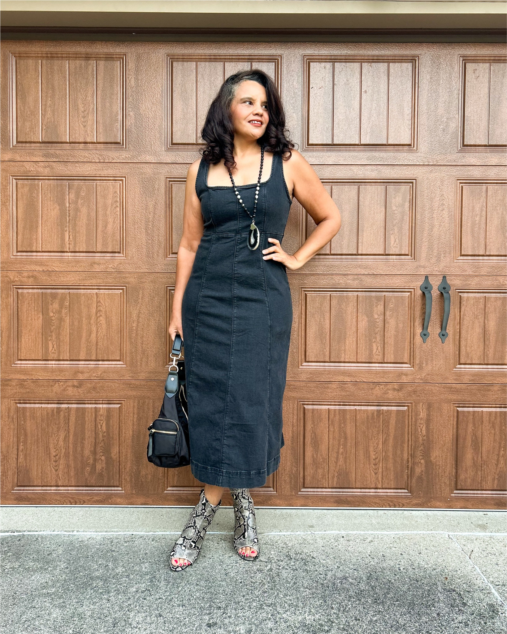 Wow this just might be my favorite denim dress and that’s saying a lot and it’s on sale for for $20 and also comes in dark denim! Had to rock it with my new favorite necklace! #ootd #oldnavystyle #midsizefashion #denimdress #curvygirl #fashionover50 

#LTKFindsUnder50 #LTKSaleAlert #LTKMidsize