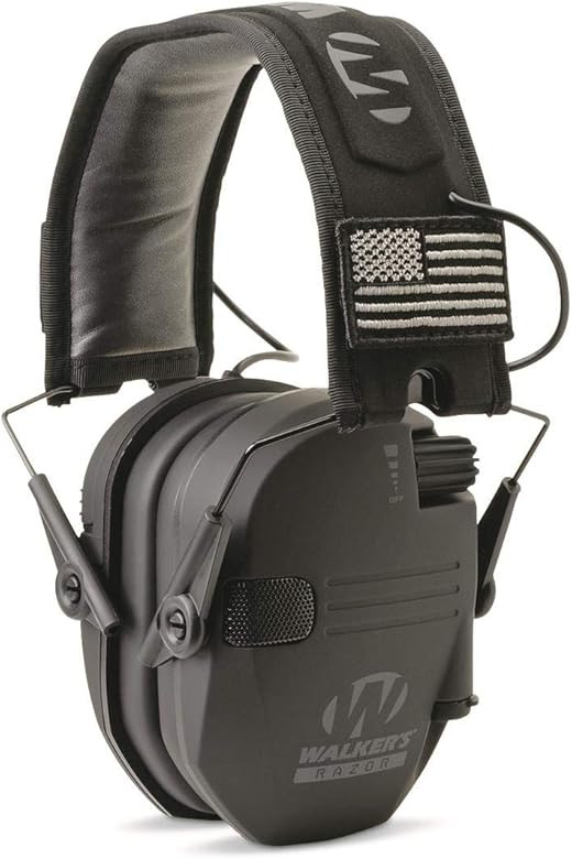 Walkers GWP-RSEMPAT Razor Slim Electronic Muff - Black Patriot | Amazon (US)