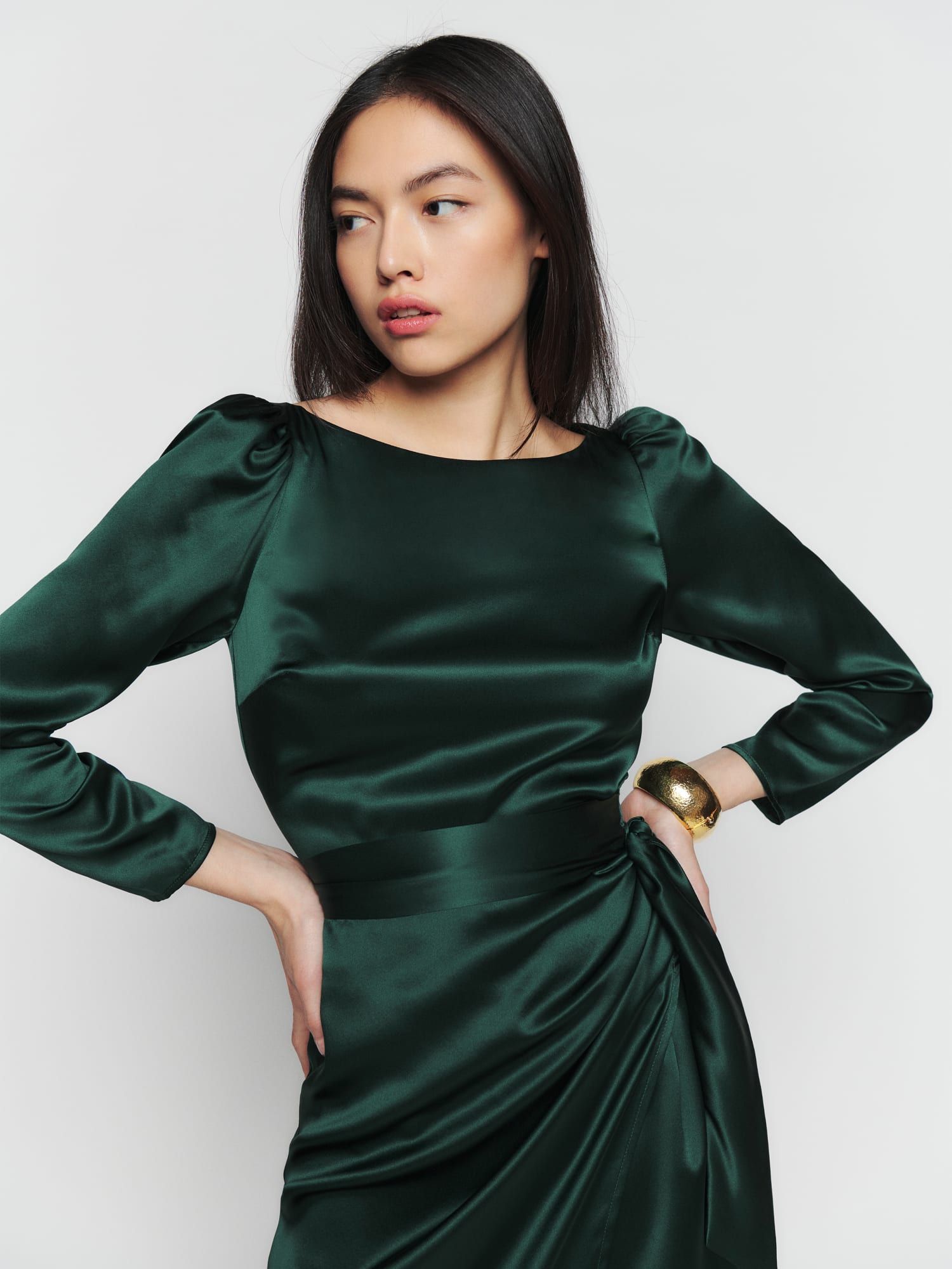 Cassis Silk Dress | Reformation (US & AU)