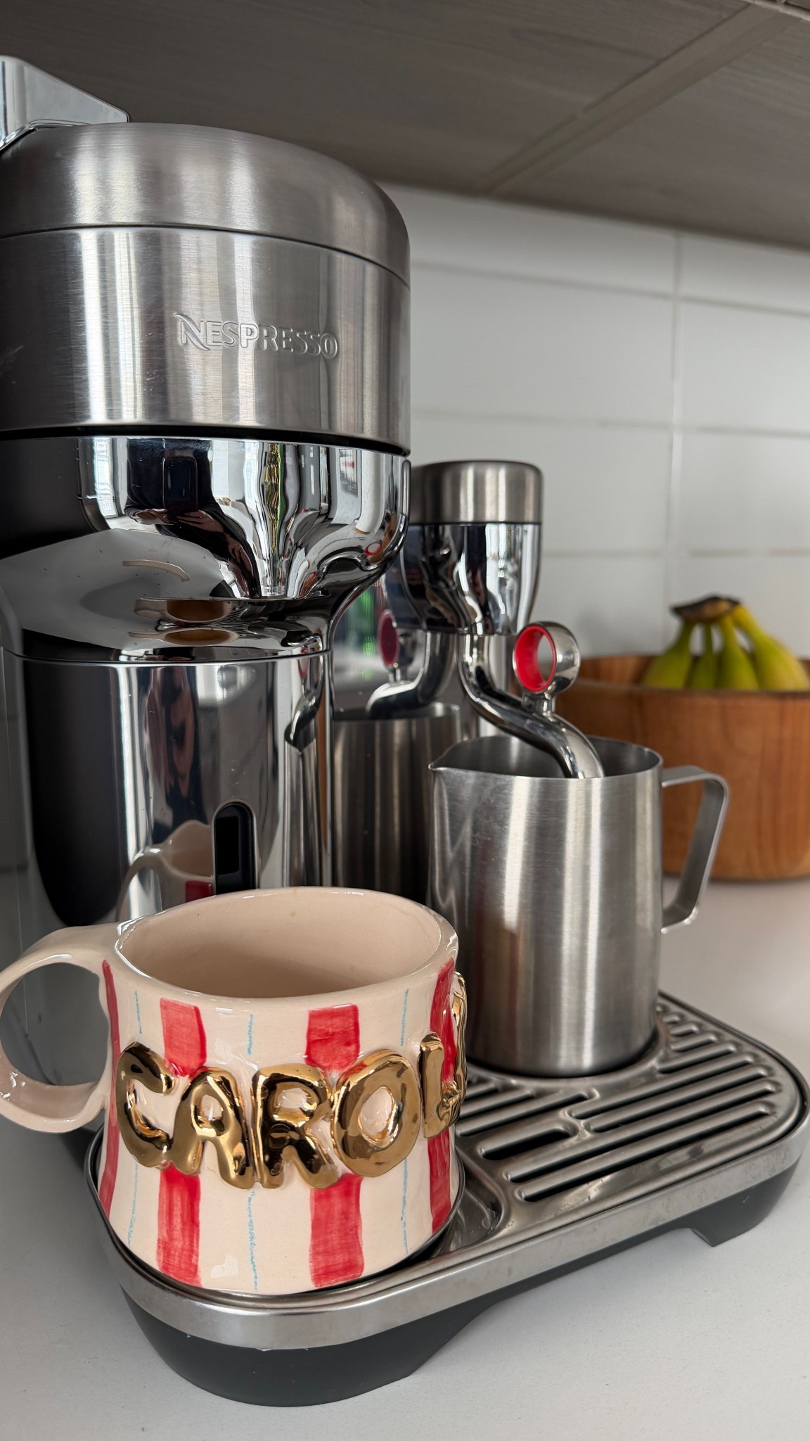 Fun mug!!! It did take the whole month to receive. And loving this coffee maker so much