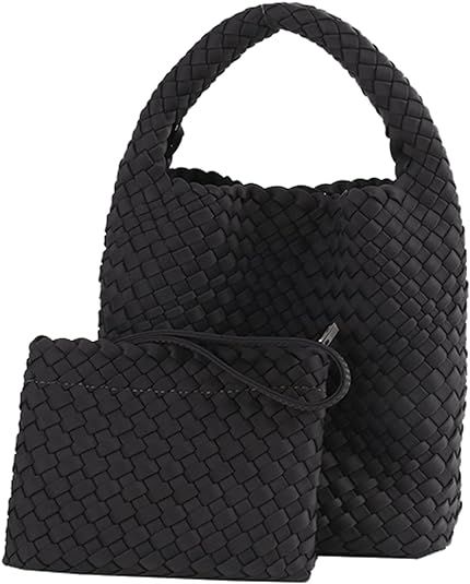 Fashion Tote Satchel Ladies Handmade Woven Hobo Handbags Adjustable Shoulder Bucket Bag Top-handl... | Amazon (US)