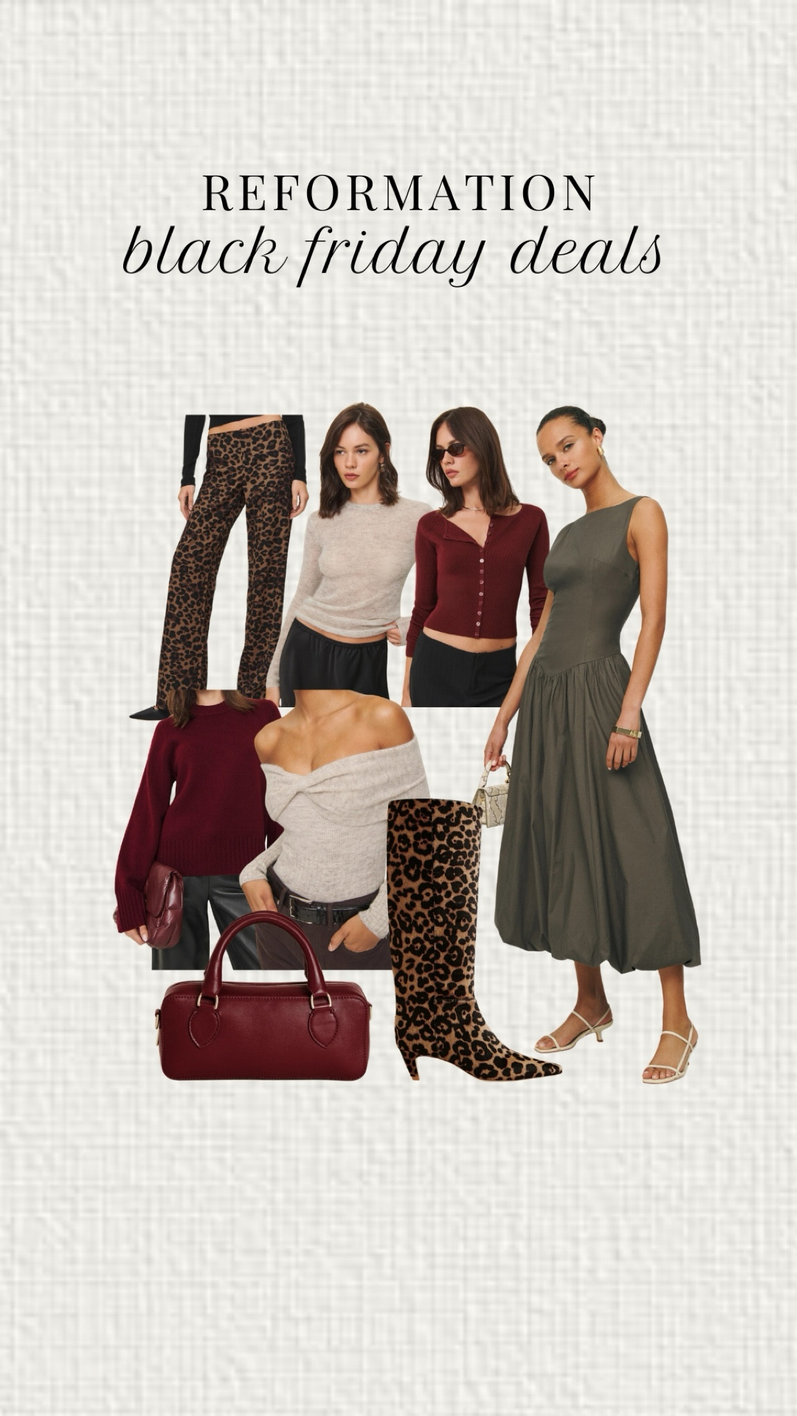 Reformation Black Friday finds! 

#LTKSeasonal #LTKsalealert #LTKstyletip