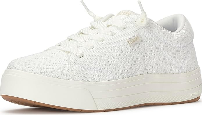 Amazon.com | Keds Women's Park Slip On Fashion Sneaker, White Knit, 8.5 | Fashion Sneakers | Amazon (US)