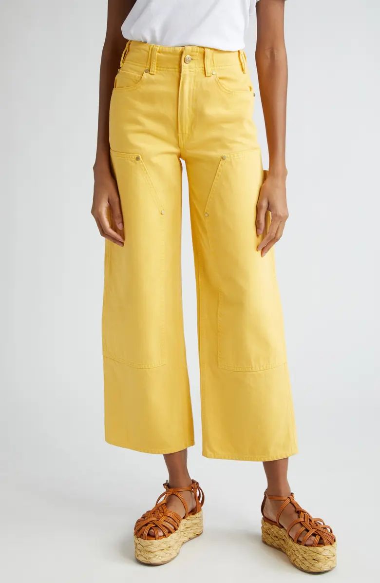 Ulla Johnson The Olympia Crop Wide Leg Jeans | Nordstrom | Nordstrom