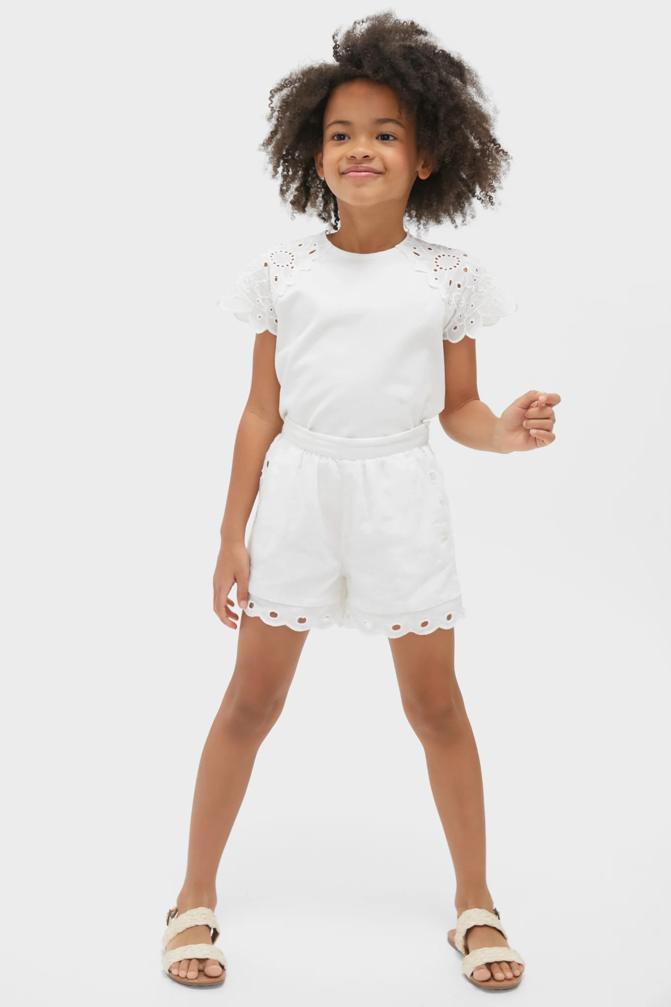 White Eyelet Shorts | Tuckernuck (US)