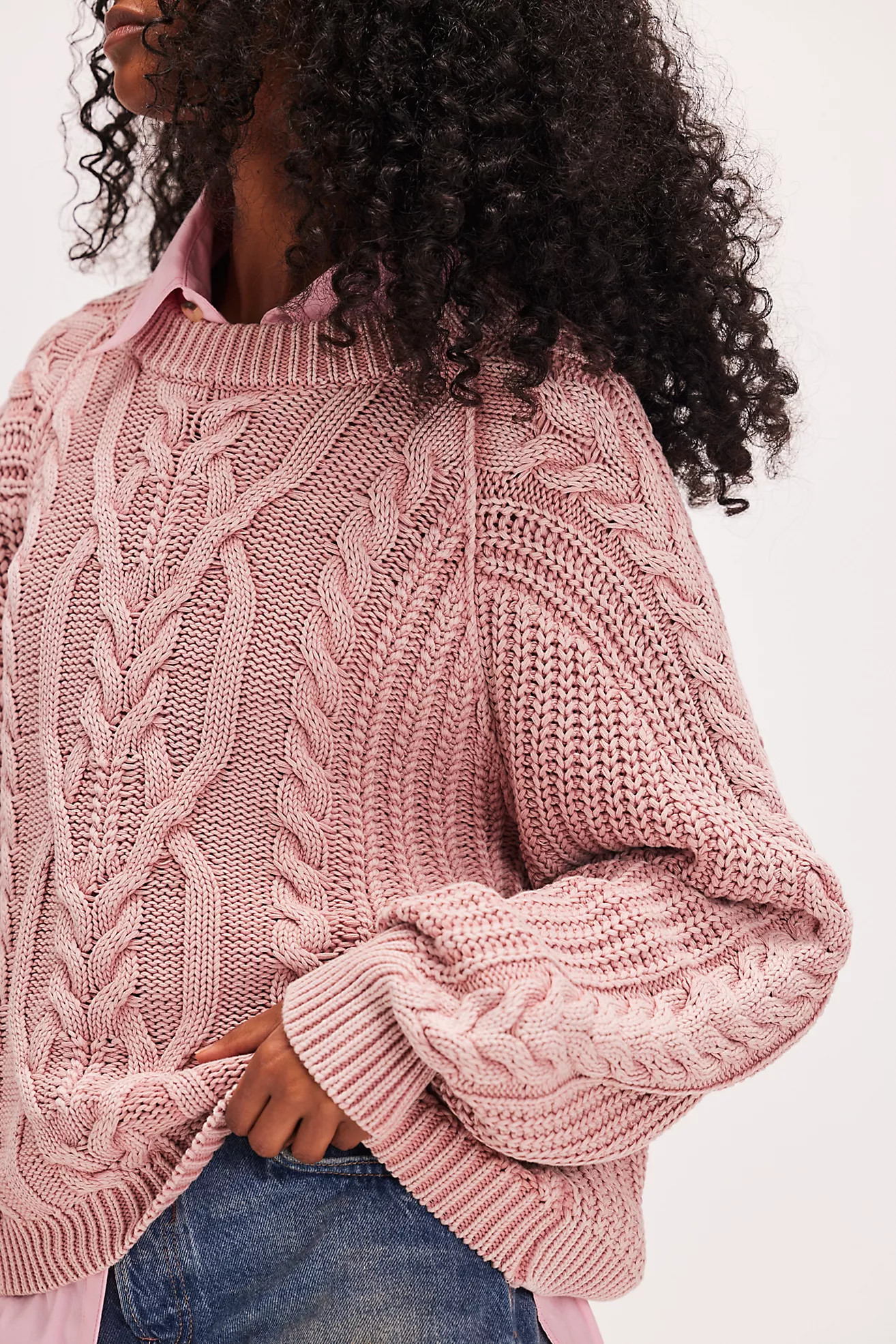 Frankie Cable Sweater | Free People (Global - UK&FR Excluded)