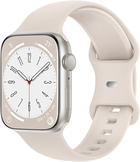 Distore Bands Compatible with Apple Watch 38mm 40mm 41mm 42mm 44mm 45mm 49mm, Soft Silicone Repla... | Amazon (US)