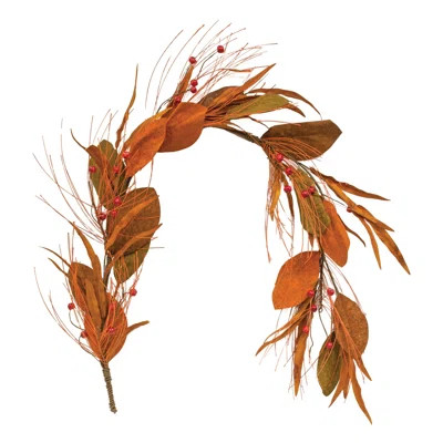 4' Magnolia Pine and Podka Pre-Lit Garland | Wayfair North America