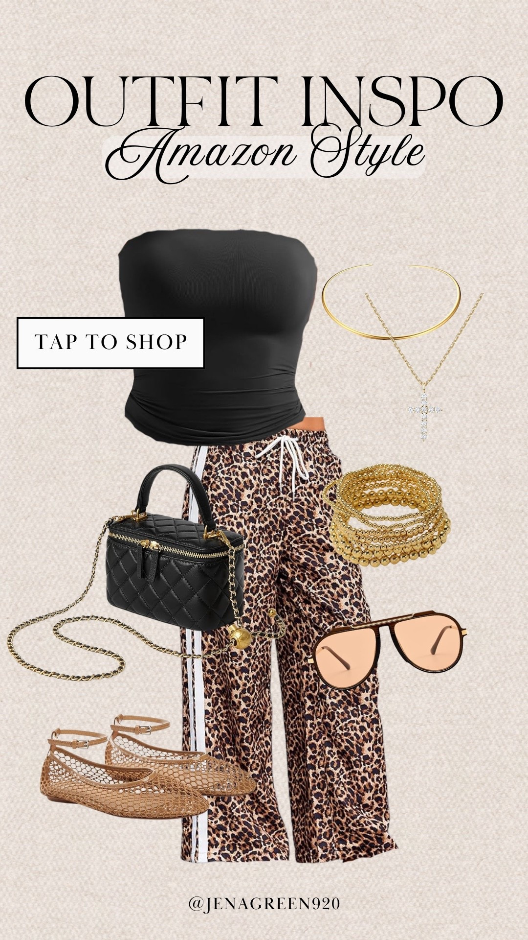Amazon Outfit Inspo | Spring Style | Leopard Track Pants | Mesh Flats | Amazon Fashion

#LTKootd #LTKspring #LTKSeasonal
