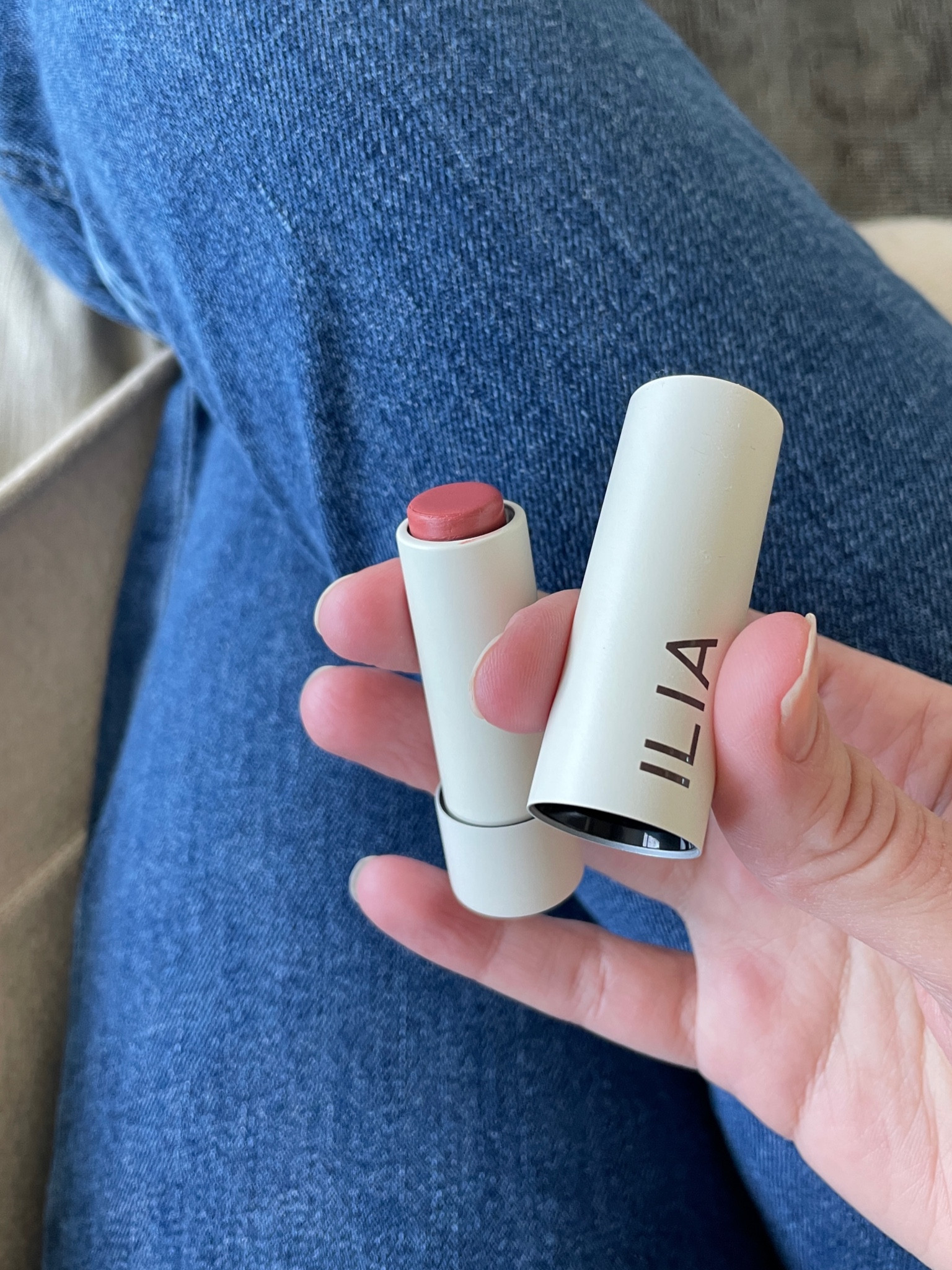 A favorite clean beauty pick right now—ILIA’s tinted hydrating lip balm. I wear it in shade “hold me” and it’s the pretty nude pink.

#LTKGiftGuide #LTKFind #LTKbeauty