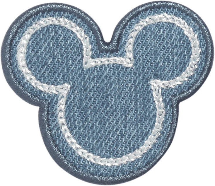 Denim Mickey Mouse Silhouette Patch | Stoney Clover Lane