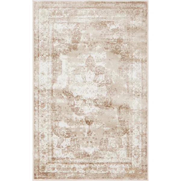Brandt Oriental Brown/Beige/Ivory Area Rug | Wayfair North America