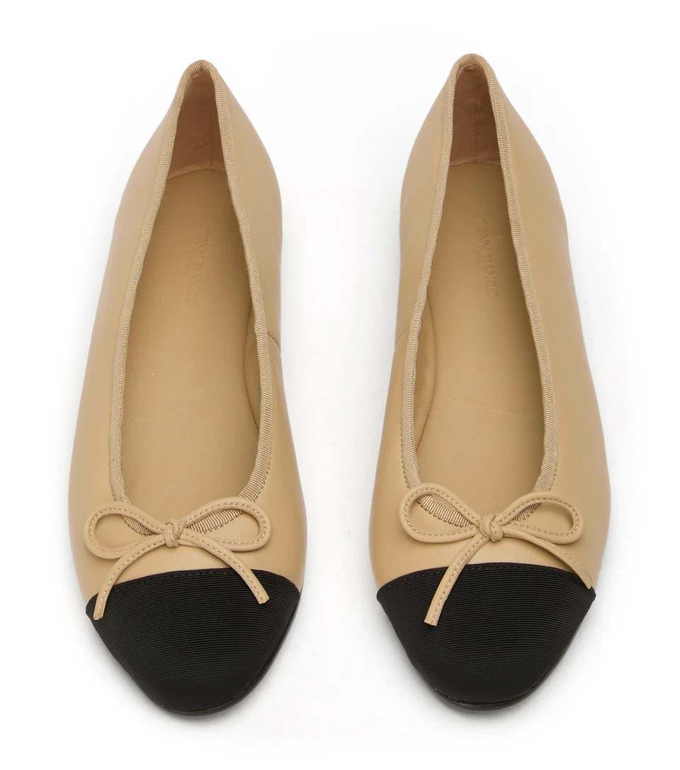 Robyn Sand Nappa/Black Grosgrain | Tony Bianco US