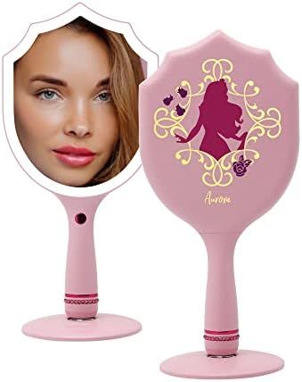 Impressions Vanity Handheld Lighted Makeup Mirror, Disney Princess Aurora LED Hand Mirror with St... | Amazon (US)