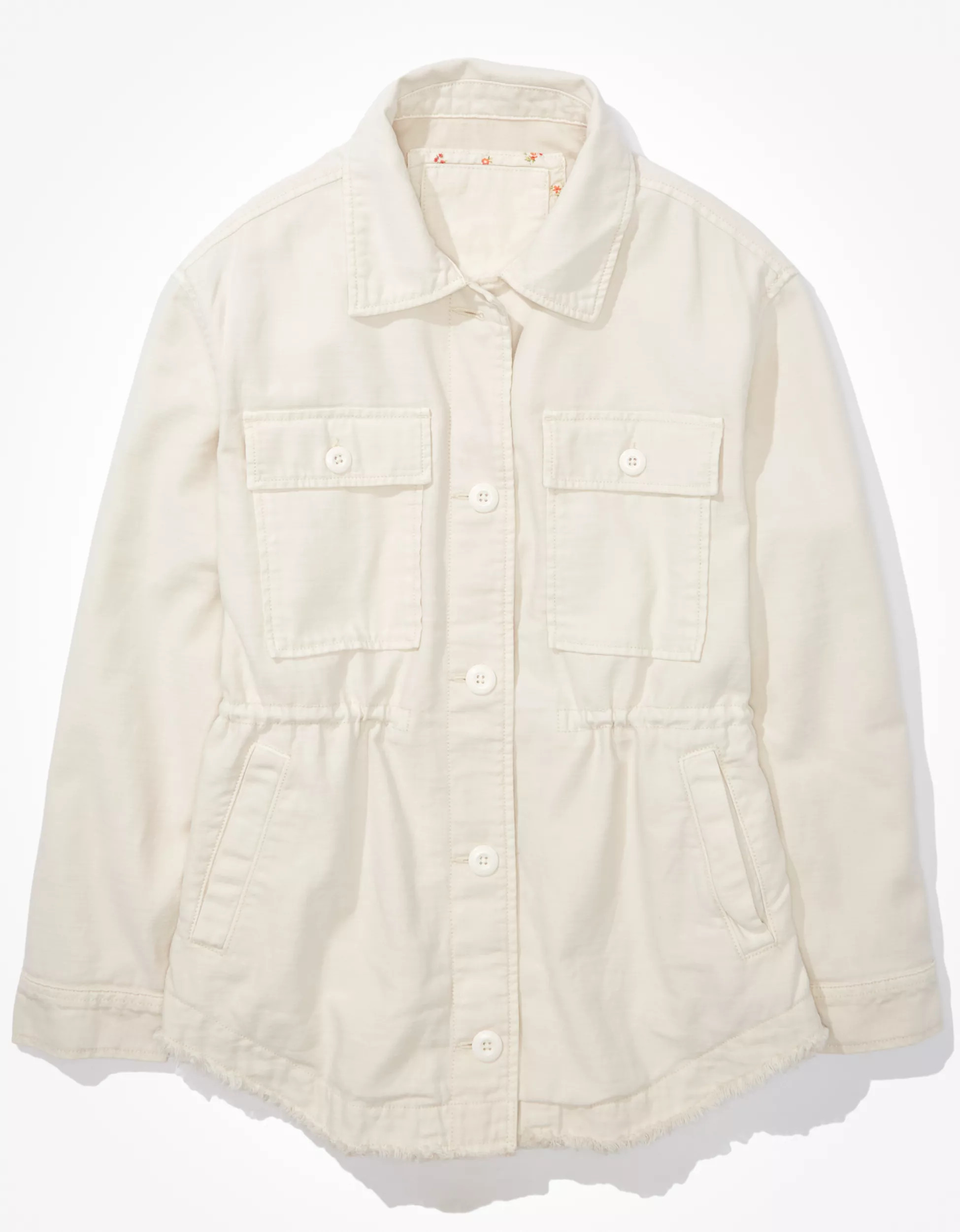 AE Boyfriend Military Shacket | American Eagle Outfitters (US & CA)