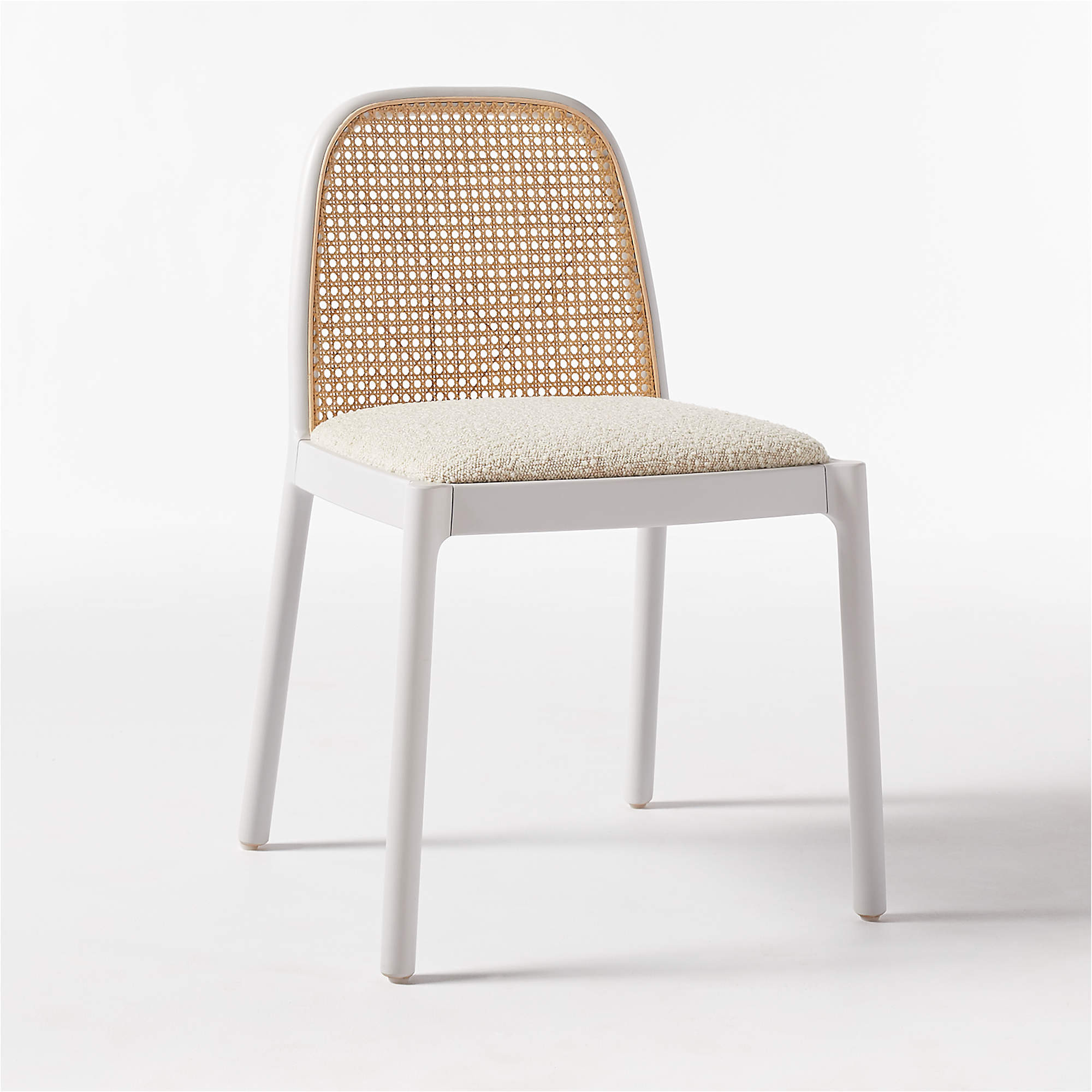 Nadia White Cane Chair + Reviews | CB2 | CB2