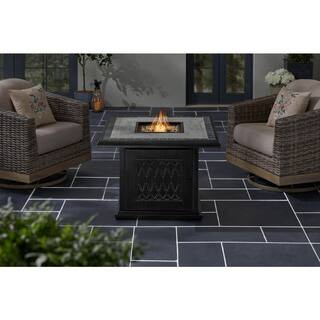 Home Decorators Collection St. Charles Steel and Aluminum Outdoor Fire Pit Table FHTM80223 - The ... | The Home Depot