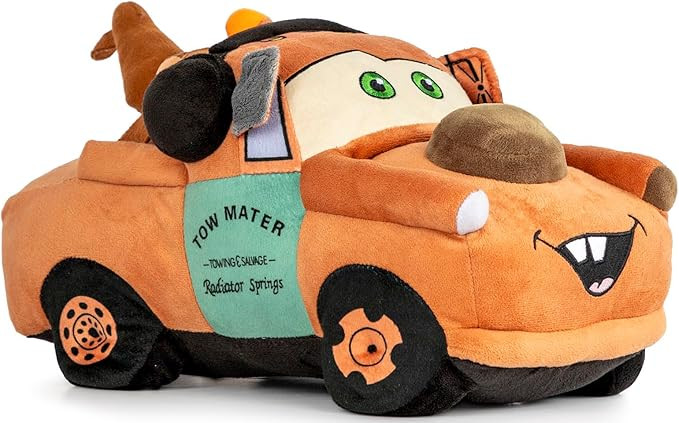 Disney Pixar Cars Tow Mater Plush Pillow Buddy - Super Soft Character Throw Cushion for Kids Play... | Amazon (US)
