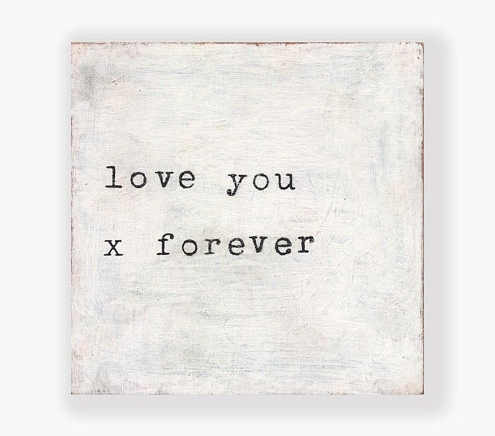 Love You x Forever Wall Art | Pottery Barn Kids